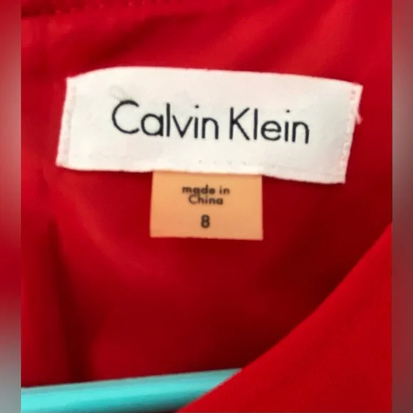 Calvin Klein Red Midi Dress - Picture 6 of 9